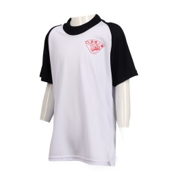 KD052 Design Contrast Sleeve Children's T-Shirt Pure Yang Primary School Children's Wear Manufacturer KD052 Design Contrast Sleeve Children's T-Shirt Pure Yang Primary School Children's Wear Manufacturer